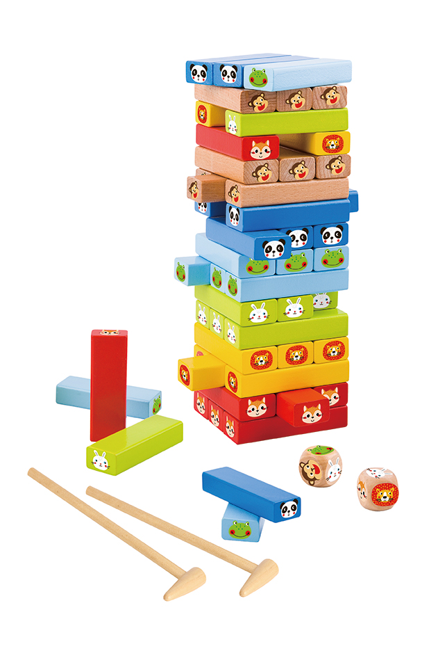 wooden stacking game