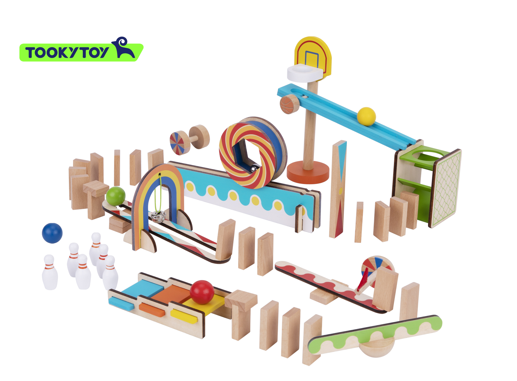 Ensemble de train de dinosaures Tooky Toy - Bois durable, TKI054 – monox  GmbH